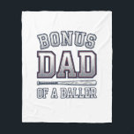 Bonus Dad of a Baller Vintage Sports Shirt Design_ Fleece Blanket<br><div class="desc">Bonus Dad of a Baller Vintage Sports Shirt Design_1</div>