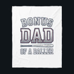 Bonus Dad of a Baller Vintage Sports Shirt Design_ Fleece Blanket<br><div class="desc">Bonus Dad of a Baller Vintage Sports Shirt Design_1</div>