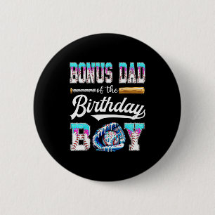 Bonus Dad Of The Birthday Boy Baseball Ice Cream D 2 Inch Round Button