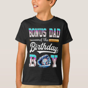 Bonus Dad Of The Birthday Boy Baseball Ice Cream D T-Shirt