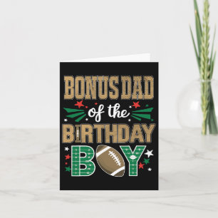 Bonus Dad Of The Birthday Boy Football Family Bday Card