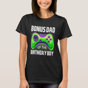 Bonus Dad of the Birthday Boy Matching Family Vide T-Shirt