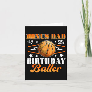 Bonus Dad Of The Birthday Byller Bysketbyll Father Card