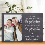 BONUS DAD Poem Personalized Photo Father's Day Plaque<br><div class="desc">Surprise your bonus dad or step dad this fathers day with a personalized photo plaque. "You may not have given me the git of life, but life gave me the gift of You ." Personalize this bonus dad plaque with favourite photo, message and name.. Visit our collection for the best...</div>