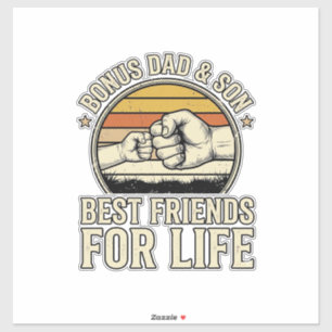 Bonus Dad & Son Best Friends Vintage Shirt Design_