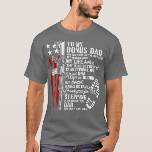 Bonus Dad Step Dad Proud Daddy Gun T-Shirt