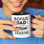 Bonus Dad, The Man, The Myth, The Legend Photo Mug<br><div class="desc">Create a fabulous custom gift for a beloved stepfather or father figure this Father's Day with this cool custom photo coffee mug. Unique design for dads who stepped up! Design features the text "Bonus Dad, The Man, The Myth, The Legend", and name/s. Customize your favourite picture to make it extra...</div>