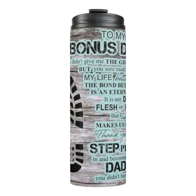 Bonus Dad Thermal Tumbler (Front)