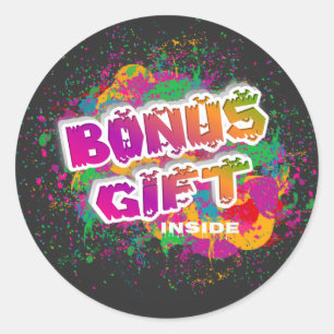 Bonus Gift Inside Classic Round Sticker