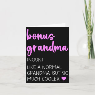 Bonus grandma definition cute mother's day noun  card