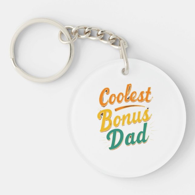 Bonus le plus frais papa Porte - clé gravé coeur c (Devant)