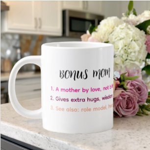 Bonus Mom Definition Quote Large Coffee Mug