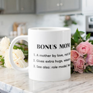 Bonus Mom Definition Quote Large Coffee Mug