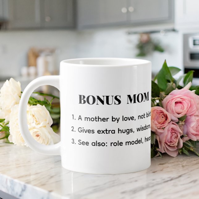 Bonus Mom Definition Quote Large Coffee Mug (Creator Uploaded)