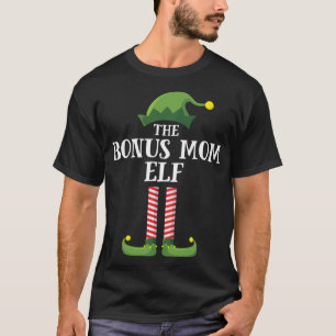 Bonus Mom Elf Matching Family Christmas Party Paja T-Shirt
