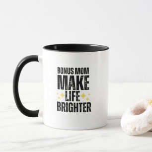 Bonus Mom giftful Design Typography Mug