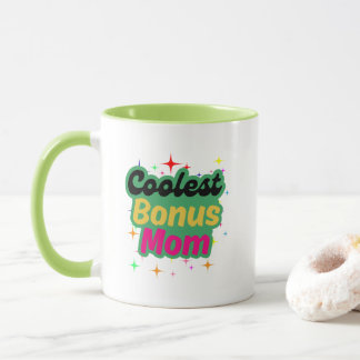 Bonus Mom giftful Design Typography Mug