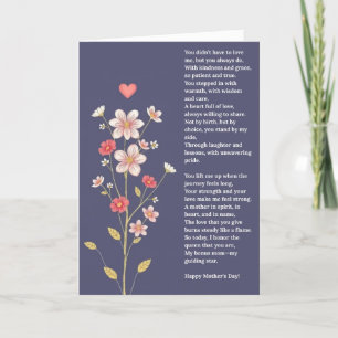 Bonus Mom Mother's Day Card