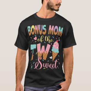 Bonus Mom Of The Two Sweet 2Nd Birthday Girl Ice T-Shirt