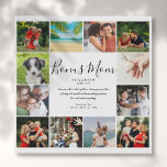 Bonus Mom Stepmom Quote Script 12 Photo Collage Faux Canvas Print<br><div class="desc">Personalize with 12 favourite photos and quote for your Bonus Mom to create a unique gift for Mother's day,  birthdays,  Christmas,  baby showers,  or any day you want to show how much she means to you. Show her how amazing she is every day. Designed by Thisisnotme©.</div>