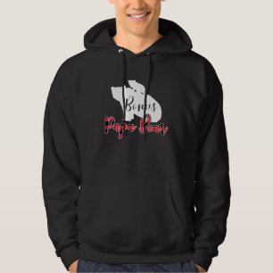 Bonus Papa Bear Buffalo Plaid Stepdad Fathers Day  Hoodie