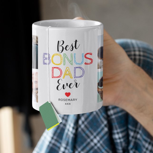 Bonus Papa Fête des pères Photo Café Mug (Créateur téléchargé)