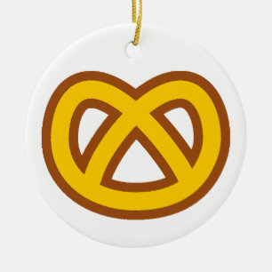 Bonus Pretzel Ceramic Ornament