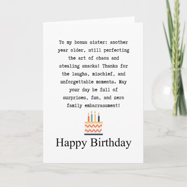 Bonus sister card (Front)