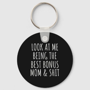 Bonus step mom mothers day from stepdaughter keychain