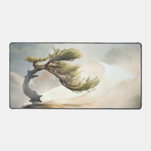 Bonzai Plant Wind Tranquil Peaceful Desk Mat