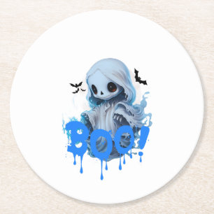 Boo 03 round paper coaster