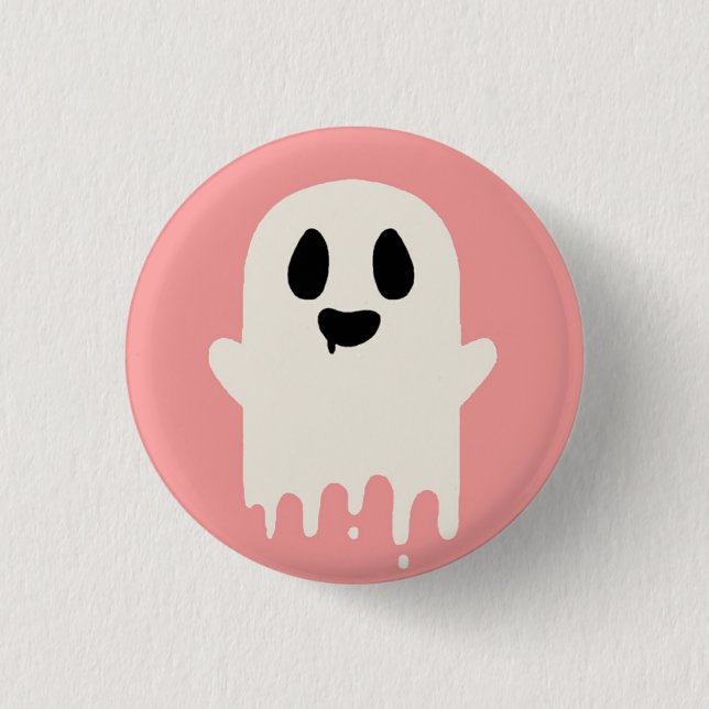 Boo 1 Inch Round Button (Front)