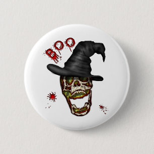 Boo 2 Inch Round Button