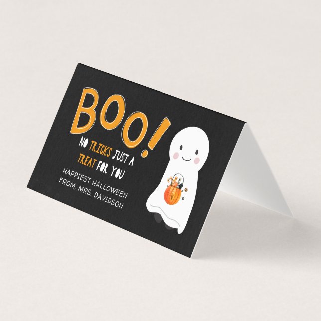 Boo A Treat For You | Ghost Halloween Classroom (Front)