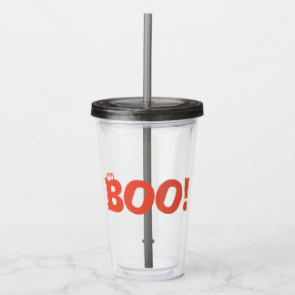 Boo!  acrylic tumbler