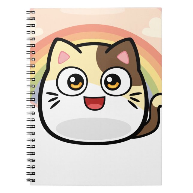 Boo as Cat Design Products Notebook (Front)