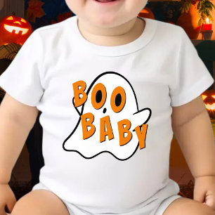 Boo Baby Kids Ghost Halloween White Bodysuit