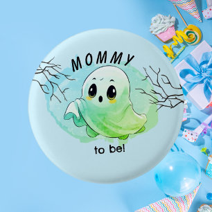 Boo Baby Shower Halloween Blue Themed Cute Party 1 Inch Round Button