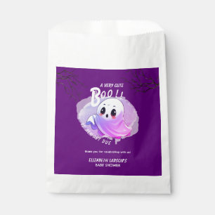 Boo Baby Shower Halloween Deep Purple Themed Party Favour Bag