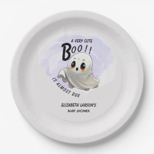 Boo Baby Shower Halloween themed Cute Party Paper Plate