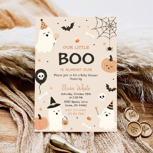 Boo Baby Shower Our Little Boo Is Almost Due Invitation