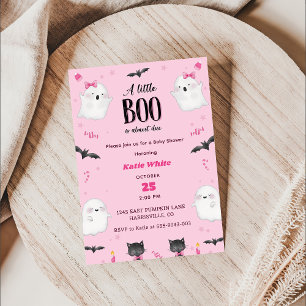Boo Baby Shower Our Little Boo Is  Almost Due Invitation