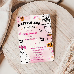 Boo Baby Shower Our Little Boo Is Almost Due  Invitation