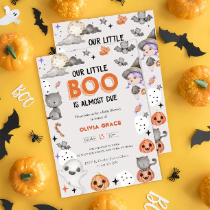 Boo Baby Shower Our Little Boo Is Almost Due  Invitation