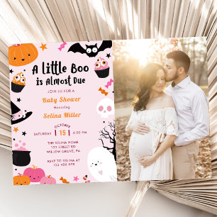Boo Baby Shower Our Little Boo Is Almost Due  Invitation