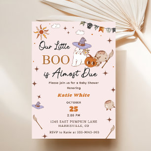 Boo Baby Shower Our Little Boo Is Almost Due  Invitation
