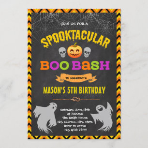 Boo bash party invitation
