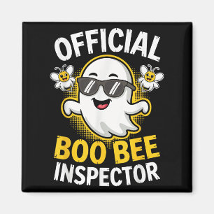 Boo Bee Inspector Shirt Men Women Halloween Costum Magnet