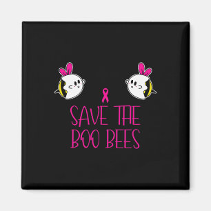 Boo Bees Breast Cancer Awareness Halloween Save Th Magnet