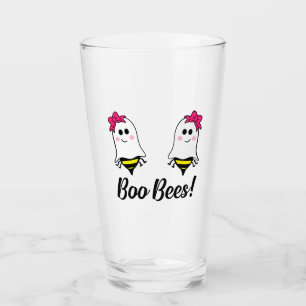 Boo Bees- Breast Cancer Awreness Glass